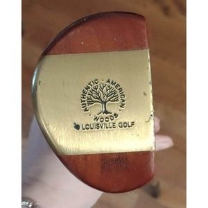 Louisville Golf American Woods Cherry Putter Right Hand 35" brass Scotte Grip